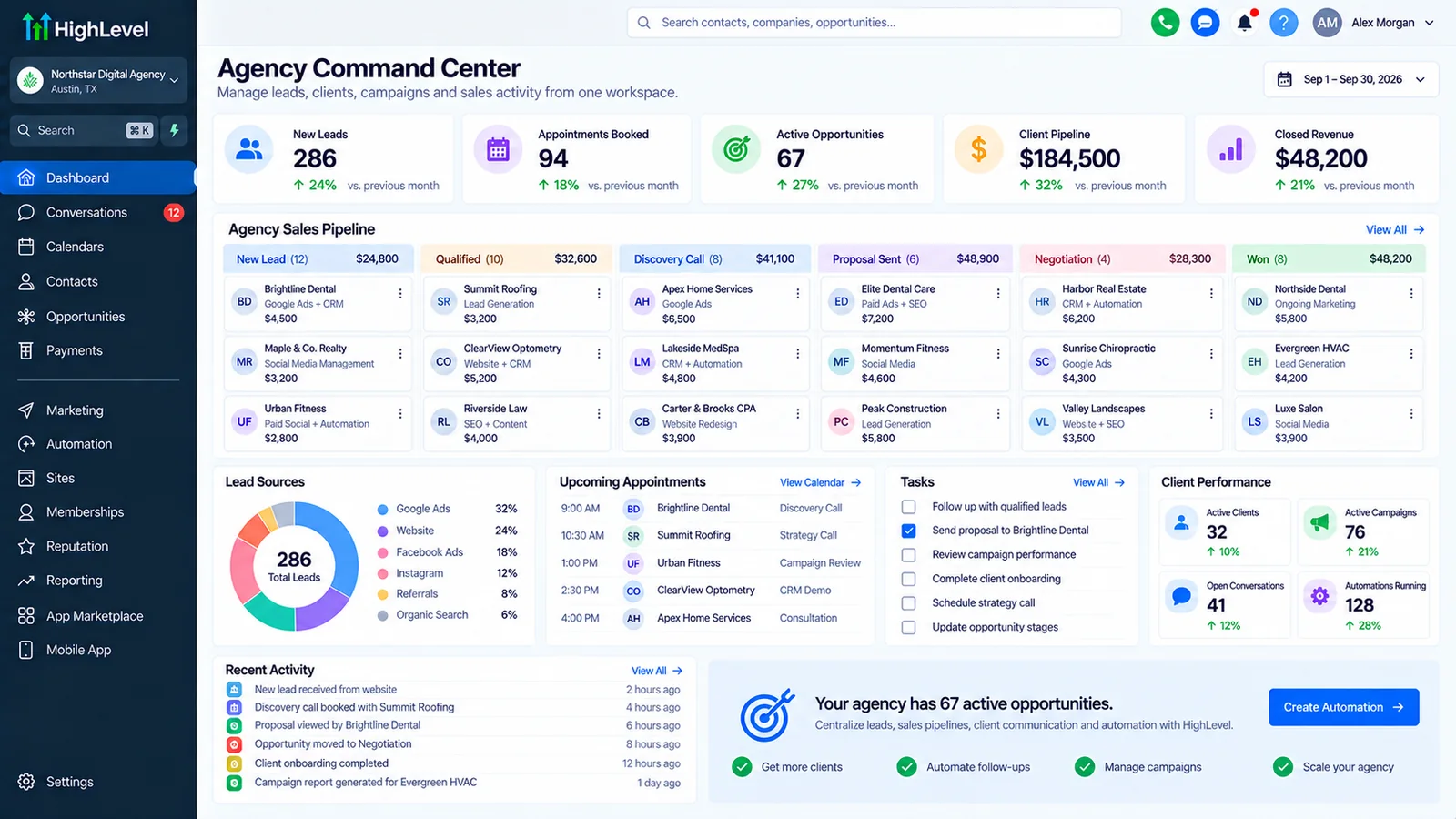 Agency command center